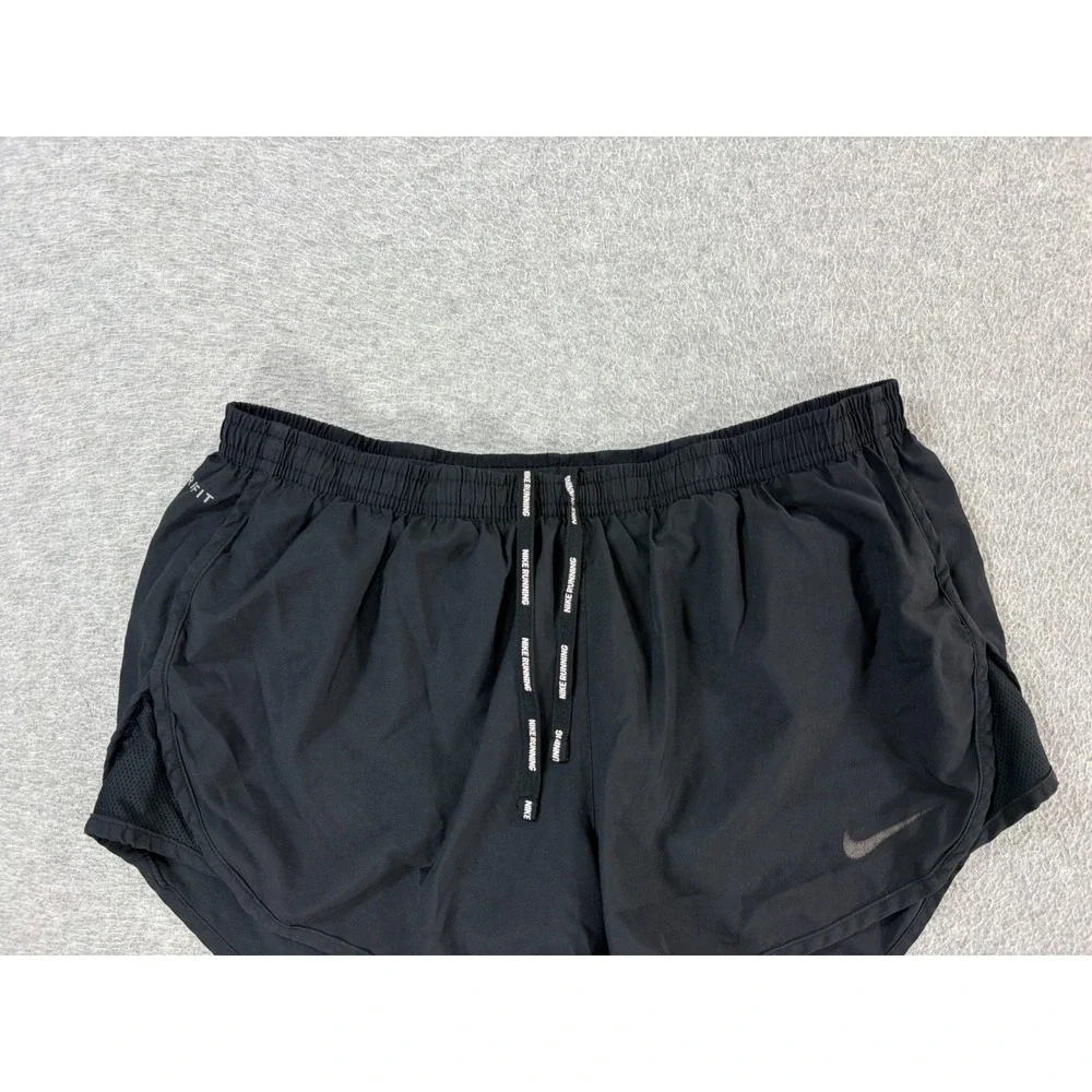 Nike Dri Fit Lined Light Weight Running Shorts (Women's Medium) Black - 3